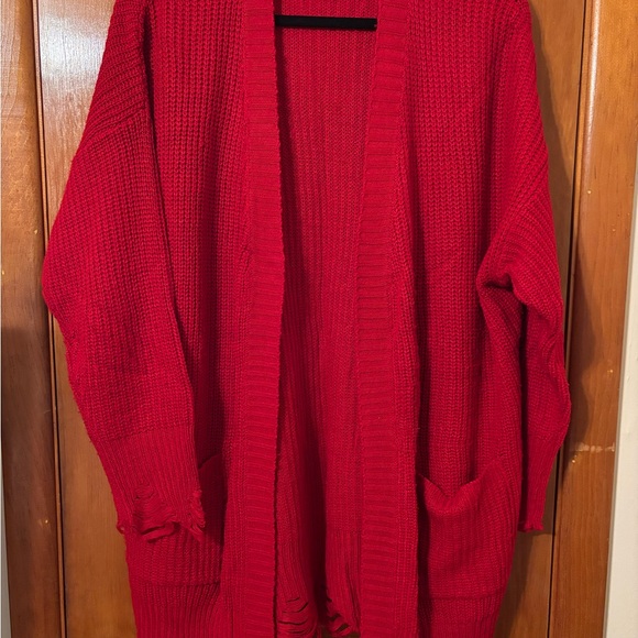 Red Women's Sweater - Picture 1 of 5